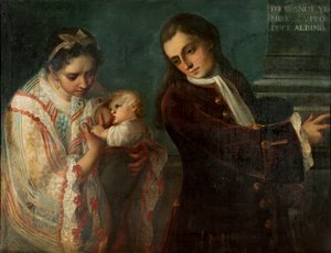 Español y Morisca Producen un Albino, c.1715